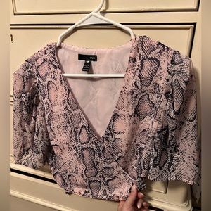 NWOT Aqua Wrap Around Blouse